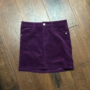 Art class velvet purple jean skirt